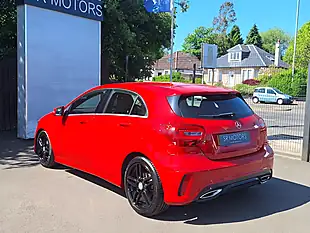 Used 2017 Mercedes-Benz a Class AMG Line Red - Interior and Exterior details 4
