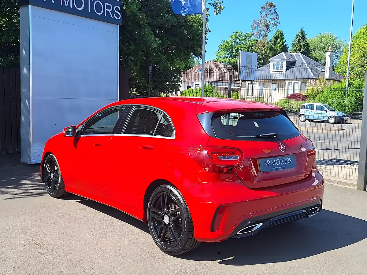 Used 2017 Mercedes-Benz a Class AMG Line Red - Interior and Exterior details 4