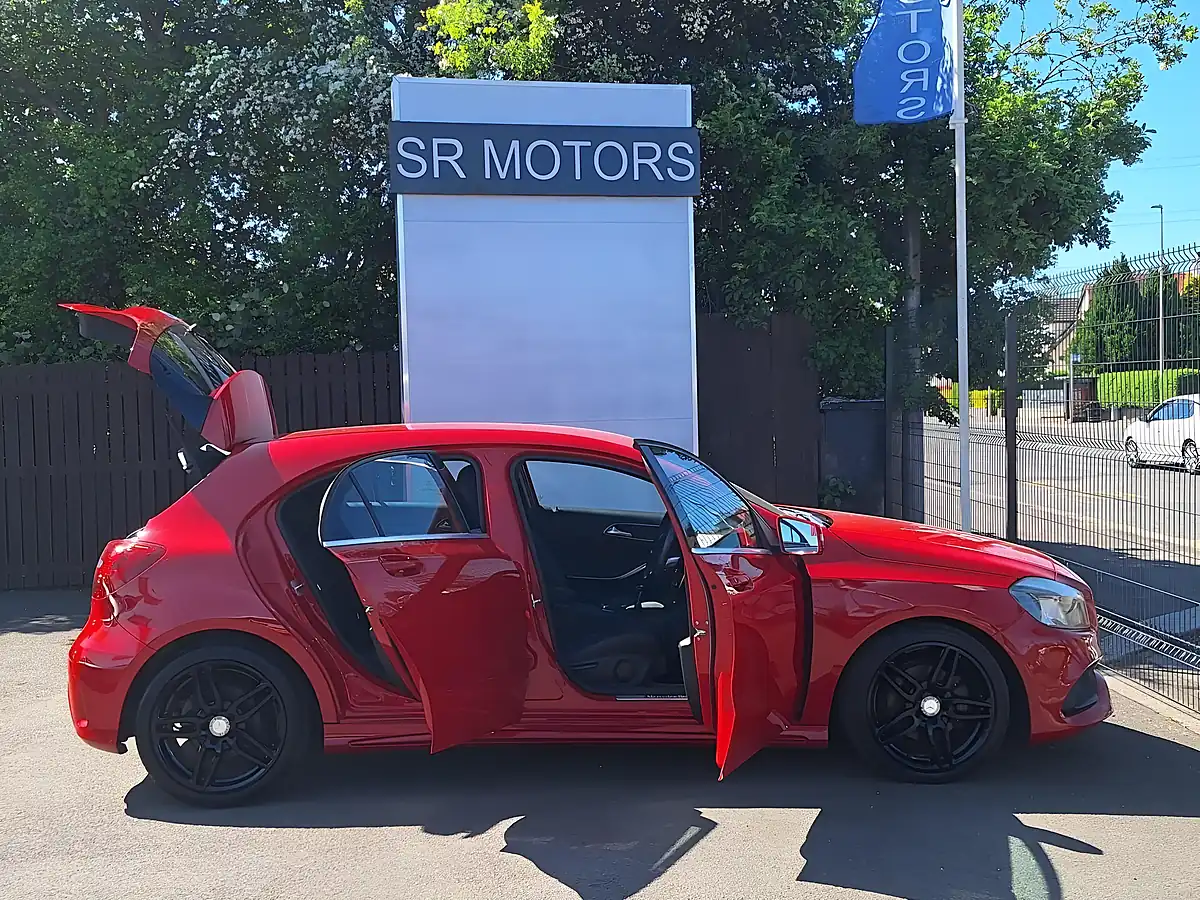 Used 2017 Mercedes-Benz a Class AMG Line Red - Interior and Exterior details 7