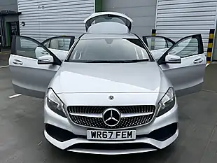Used 2017 Mercedes-Benz a Class AMG Line Silver - Interior and Exterior details 5