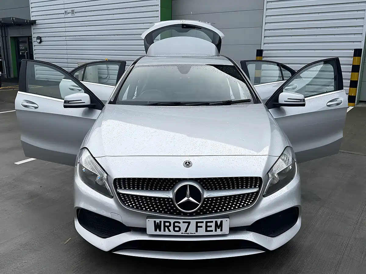 Used 2017 Mercedes-Benz a Class AMG Line Silver - Interior and Exterior details 5