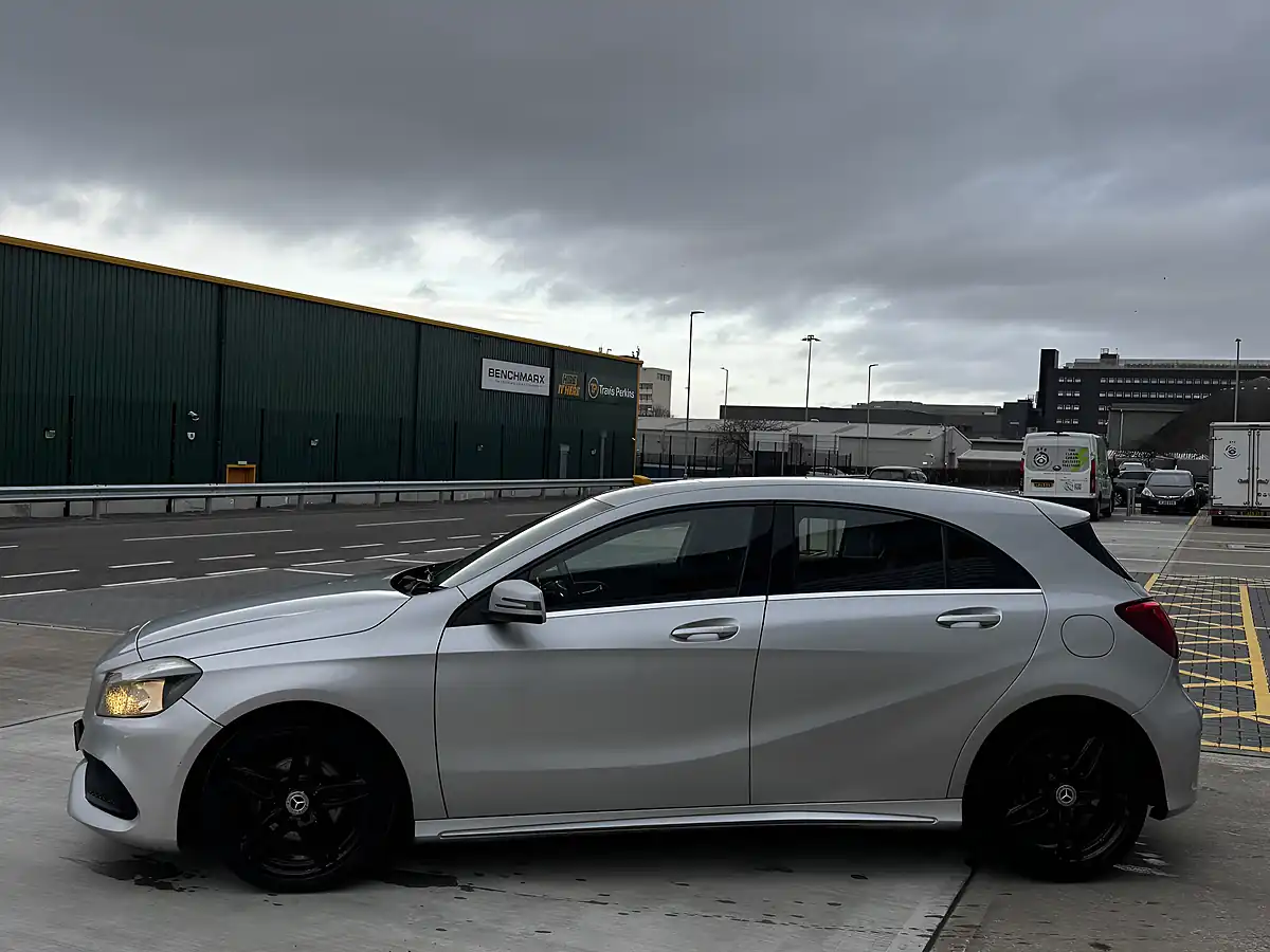 Used 2017 Mercedes-Benz a Class AMG Line Silver - Interior and Exterior details 8