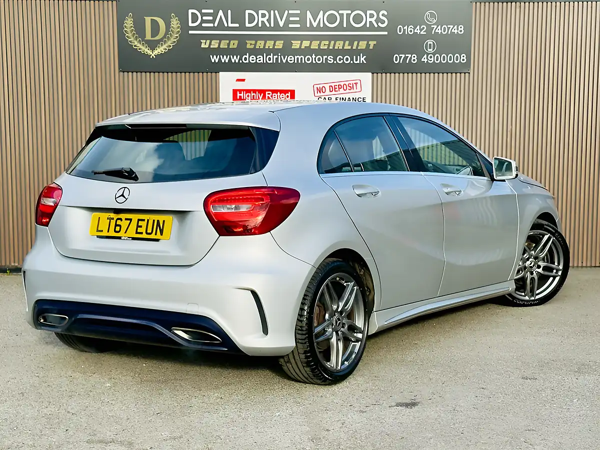 Used 2017 Mercedes-Benz a-Class AMG Line Silver - Interior and Exterior details 9