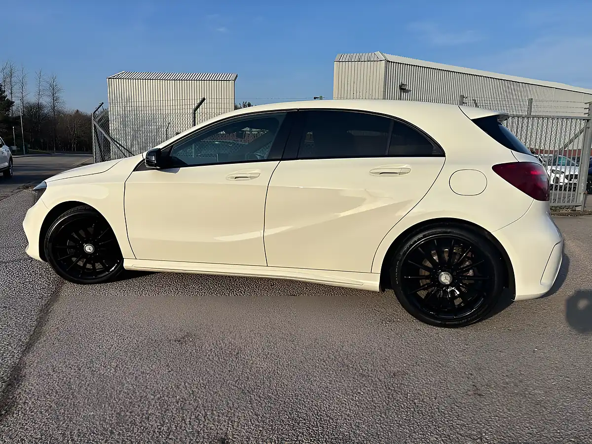 Used 2017 Mercedes-Benz a-Class AMG Line White - Interior and Exterior details 10