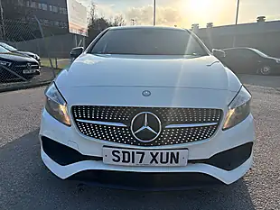 Used 2017 Mercedes-Benz a-Class AMG Line White - Interior and Exterior details 13
