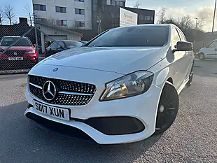Used 2017 Mercedes-Benz a-Class AMG Line White - Interior and Exterior details 14