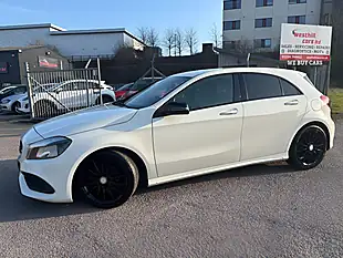 Used 2017 Mercedes-Benz a-Class AMG Line White - Interior and Exterior details 16