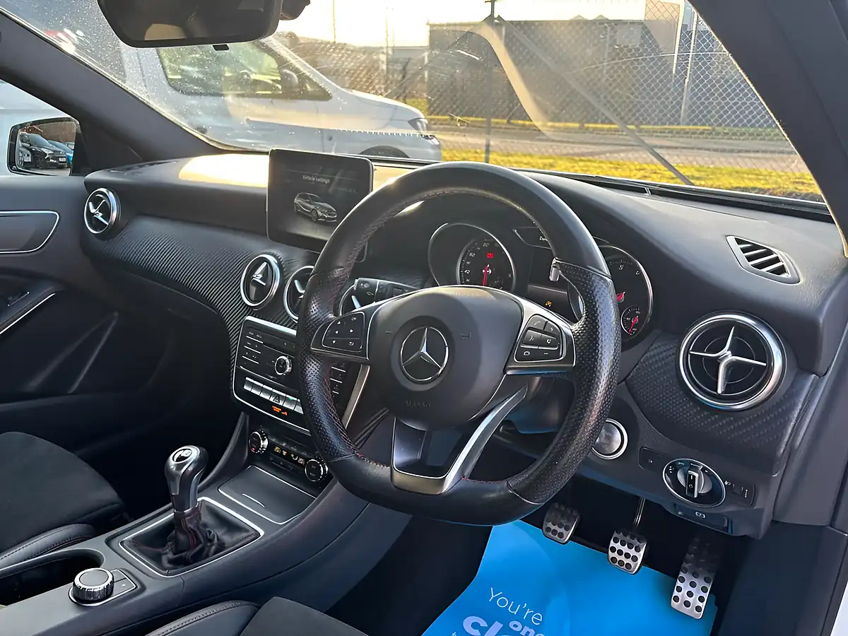 Used 2017 Mercedes-Benz a-Class AMG Line White - Interior and Exterior details 2