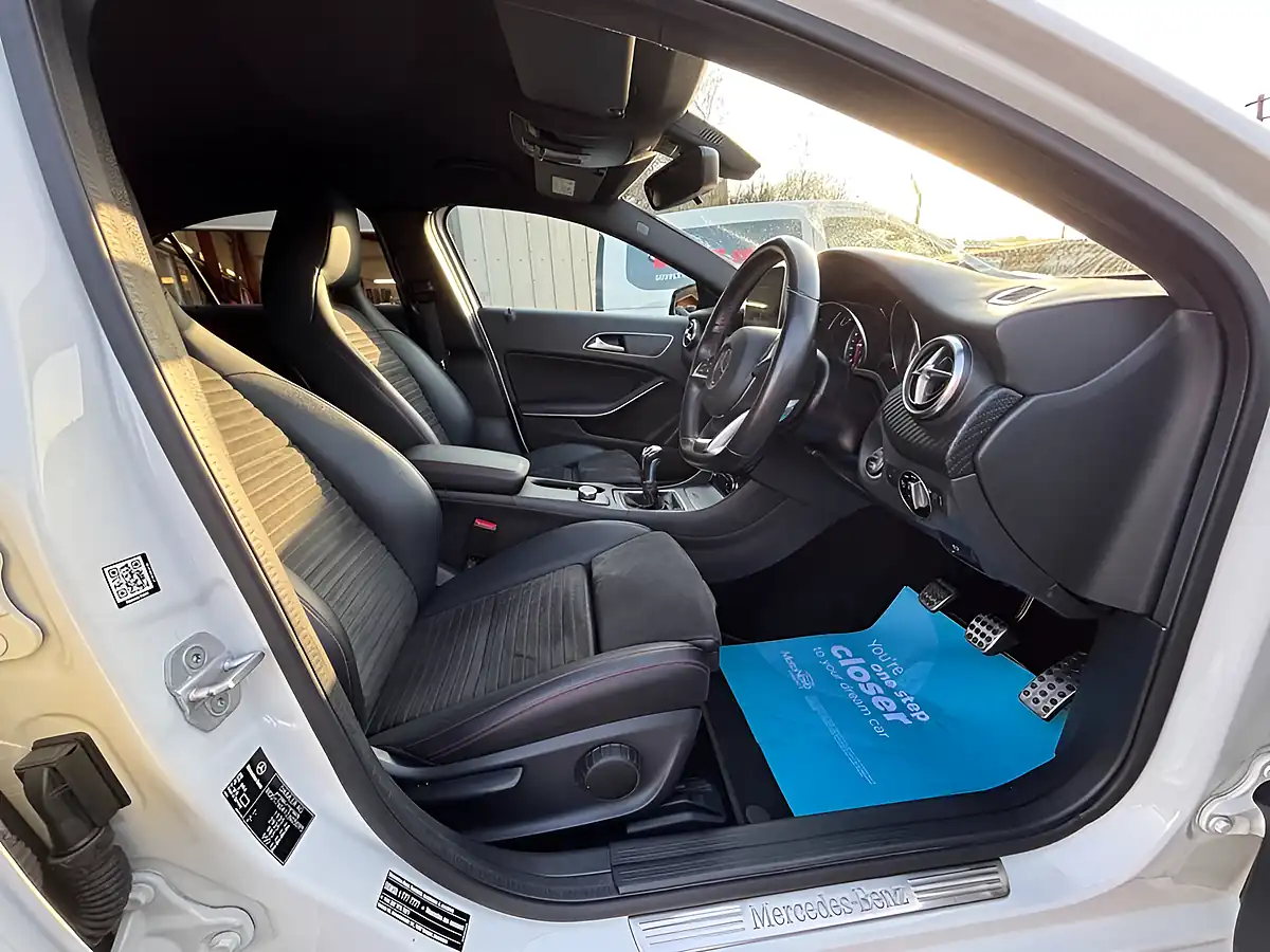 Used 2017 Mercedes-Benz a-Class AMG Line White - Interior and Exterior details 3