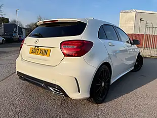 Used 2017 Mercedes-Benz a-Class AMG Line White - Interior and Exterior details 4