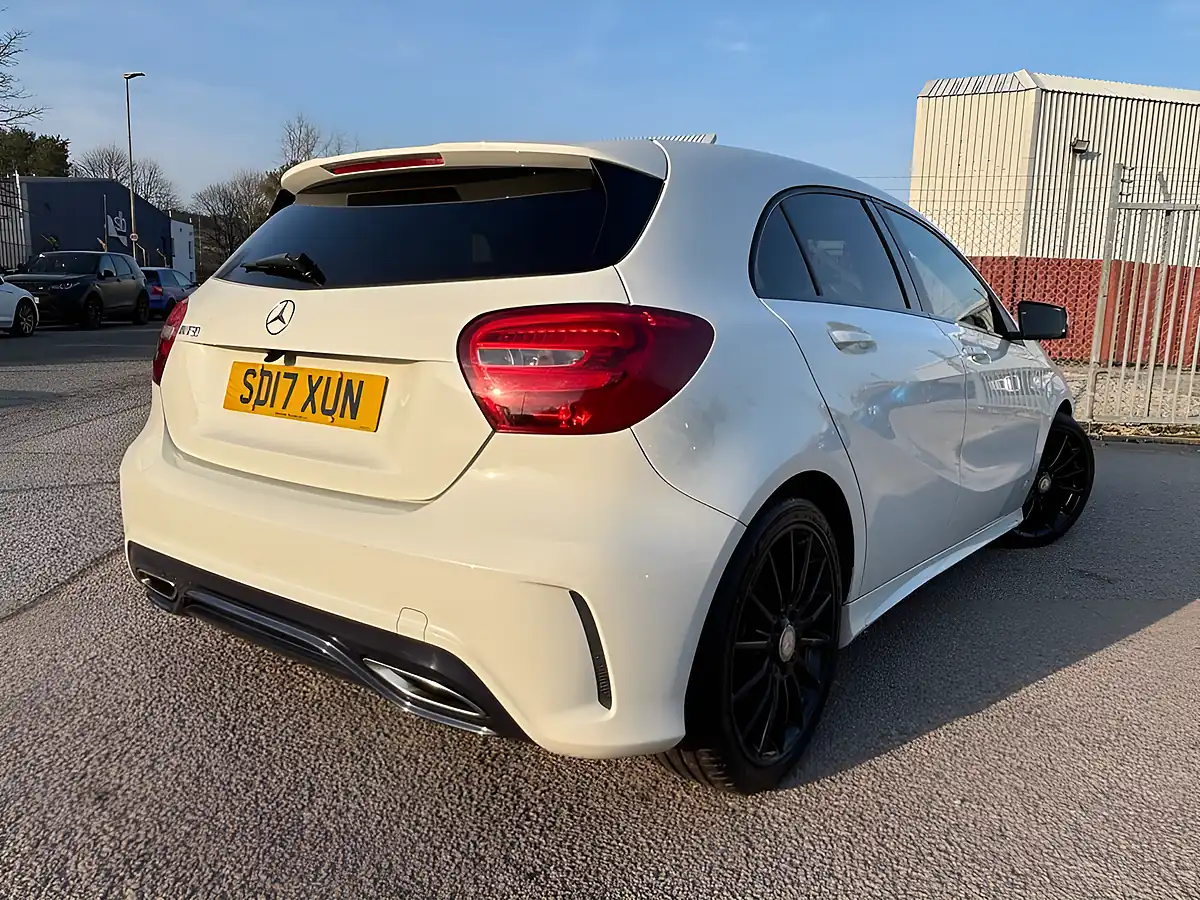 Used 2017 Mercedes-Benz a-Class AMG Line White - Interior and Exterior details 4