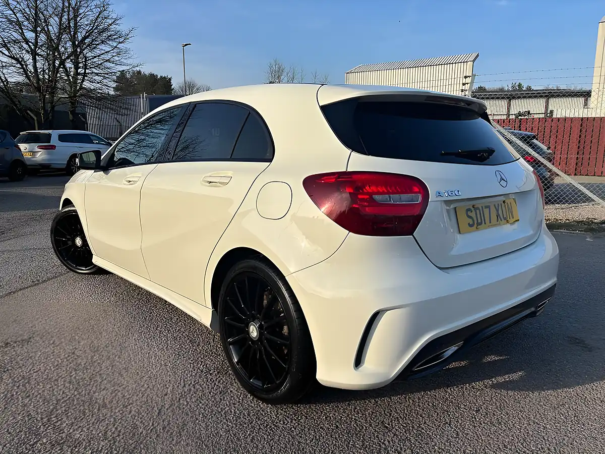 Used 2017 Mercedes-Benz a-Class AMG Line White - Interior and Exterior details 8