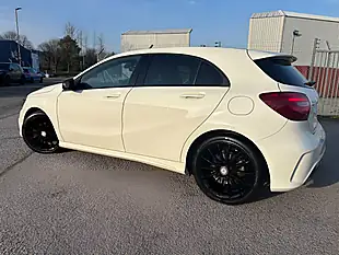 Used 2017 Mercedes-Benz a-Class AMG Line White - Interior and Exterior details 9
