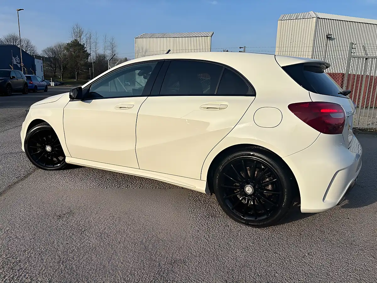Used 2017 Mercedes-Benz a-Class AMG Line White - Interior and Exterior details 9
