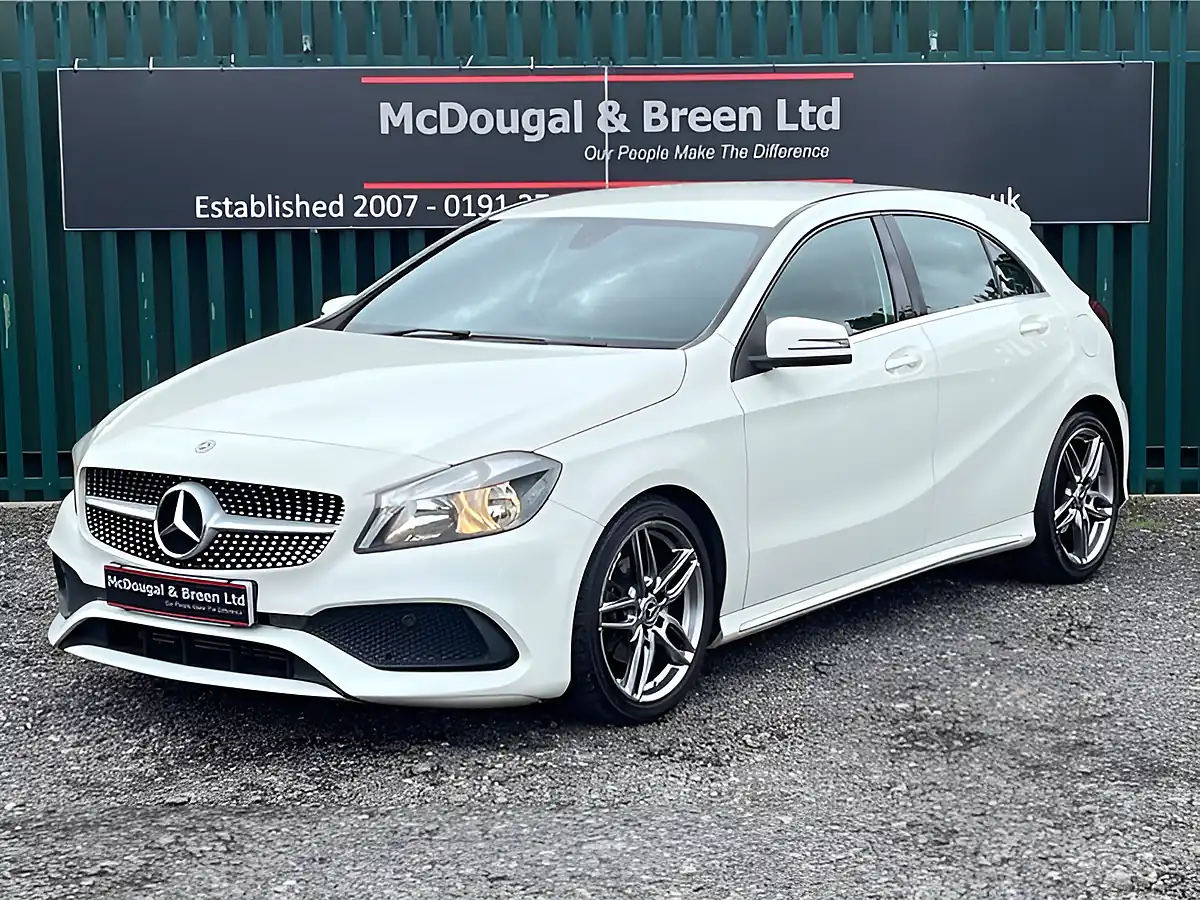Used 2017 Mercedes-Benz a Class AMG Line White - Front View