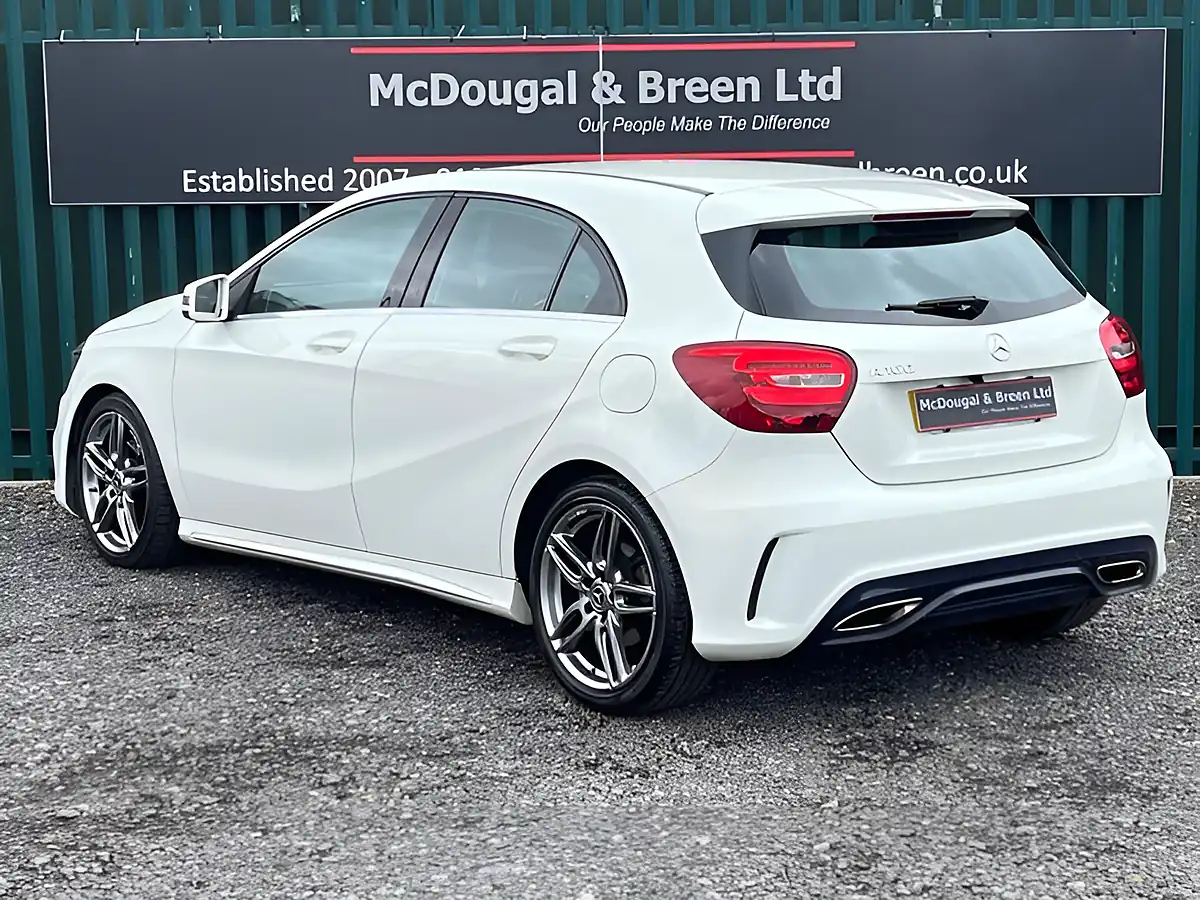 Used 2017 Mercedes-Benz a Class AMG Line White - Interior and Exterior details 3