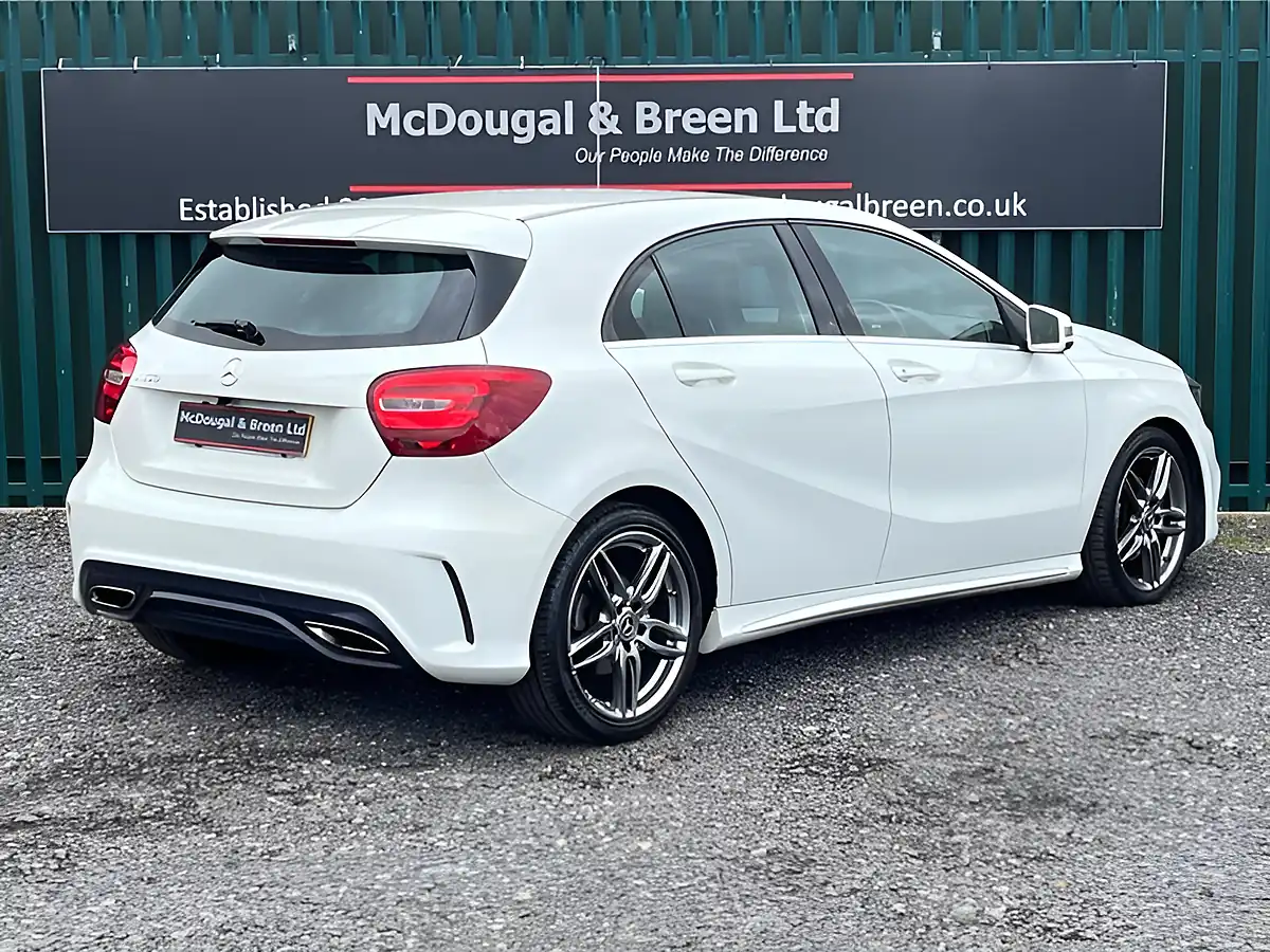 Used 2017 Mercedes-Benz a Class AMG Line White - Interior and Exterior details 5