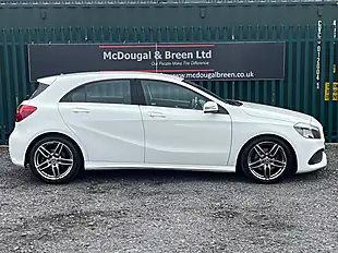 Used 2017 Mercedes-Benz a Class AMG Line White - Interior and Exterior details 6