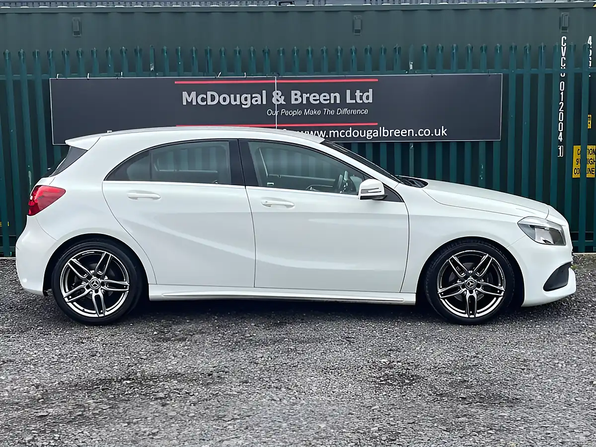 Used 2017 Mercedes-Benz a Class AMG Line White - Interior and Exterior details 6