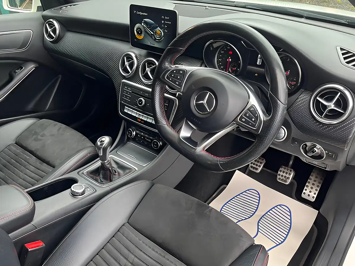 Used 2017 Mercedes-Benz a Class AMG Line White - Interior and Exterior details 9