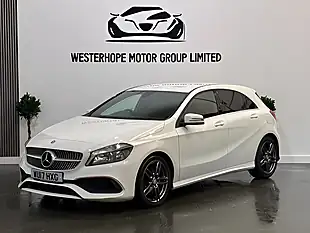 Used 2017 Mercedes-Benz a Class AMG Line White - Interior and Exterior details 10