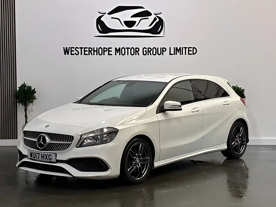 Used 2017 Mercedes-Benz a Class AMG Line White - Interior and Exterior details 10