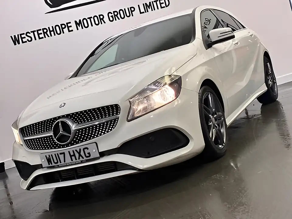 Used 2017 Mercedes-Benz a Class AMG Line White - Interior and Exterior details 11