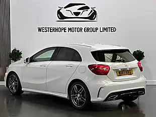 Used 2017 Mercedes-Benz a Class AMG Line White - Interior and Exterior details 15