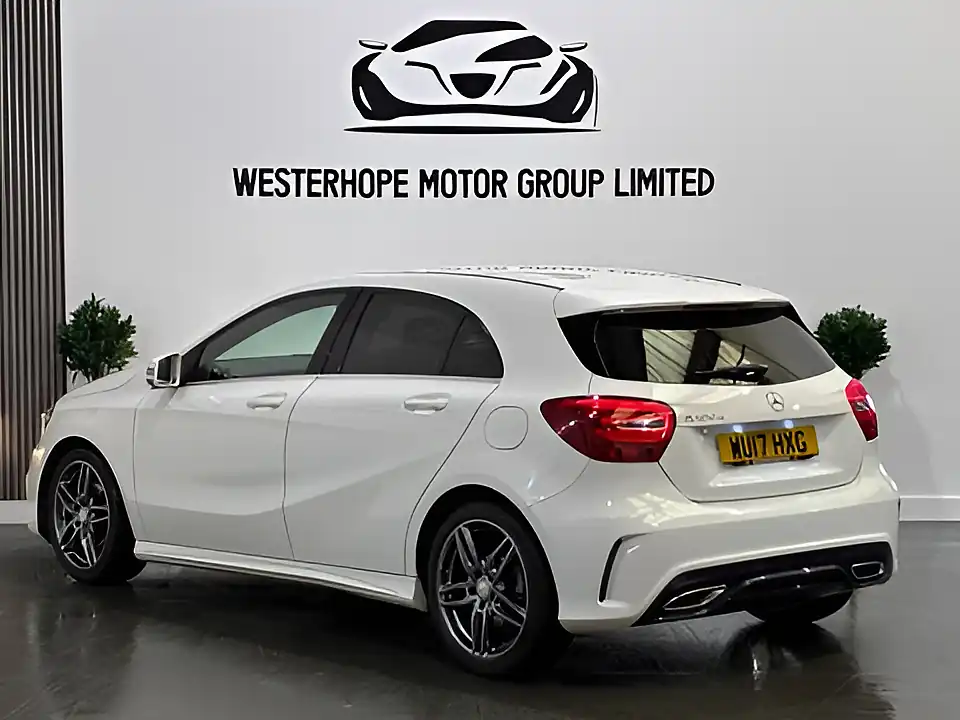 Used 2017 Mercedes-Benz a Class AMG Line White - Interior and Exterior details 15