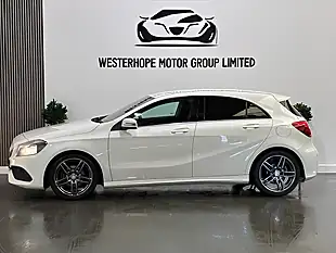 Used 2017 Mercedes-Benz a Class AMG Line White - Interior and Exterior details 16