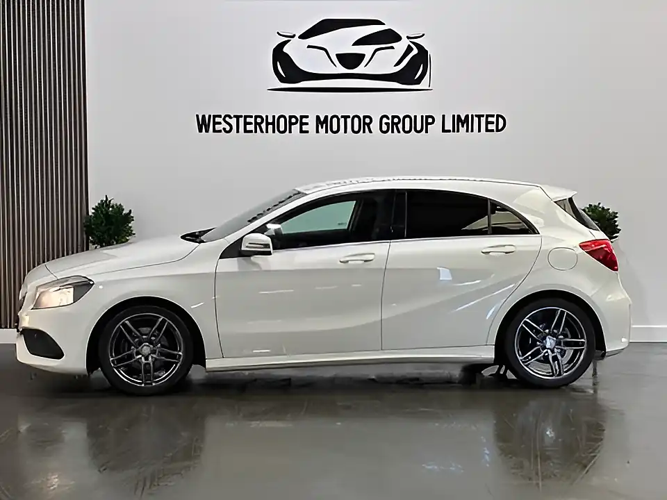 Used 2017 Mercedes-Benz a Class AMG Line White - Interior and Exterior details 16