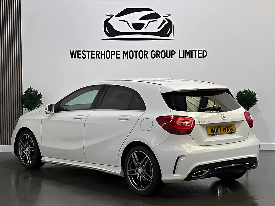Used 2017 Mercedes-Benz a Class AMG Line White - Interior and Exterior details 2
