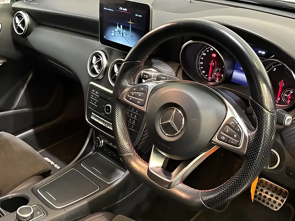 Used 2017 Mercedes-Benz a Class AMG Line White - Interior and Exterior details 3