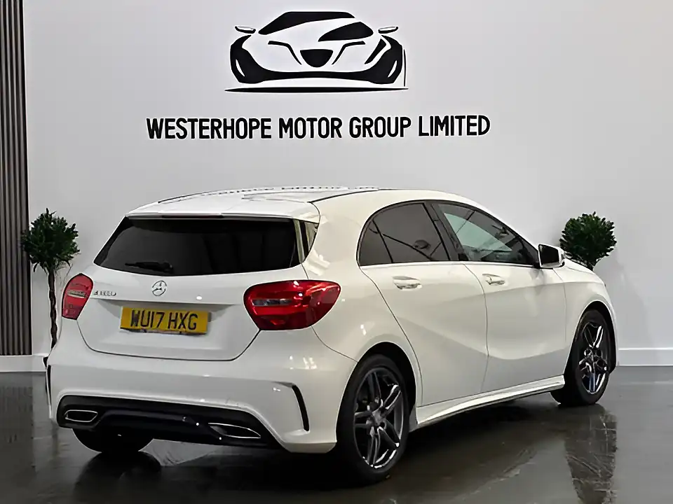 Used 2017 Mercedes-Benz a Class AMG Line White - Interior and Exterior details 4