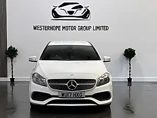Used 2017 Mercedes-Benz a Class AMG Line White - Interior and Exterior details 6