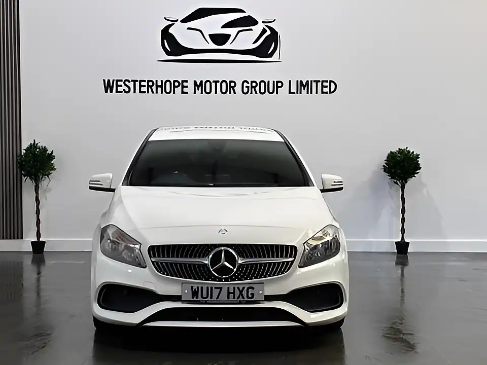 Used 2017 Mercedes-Benz a Class AMG Line White - Interior and Exterior details 6