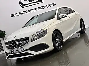 Used 2017 Mercedes-Benz a Class AMG Line White - Interior and Exterior details 7