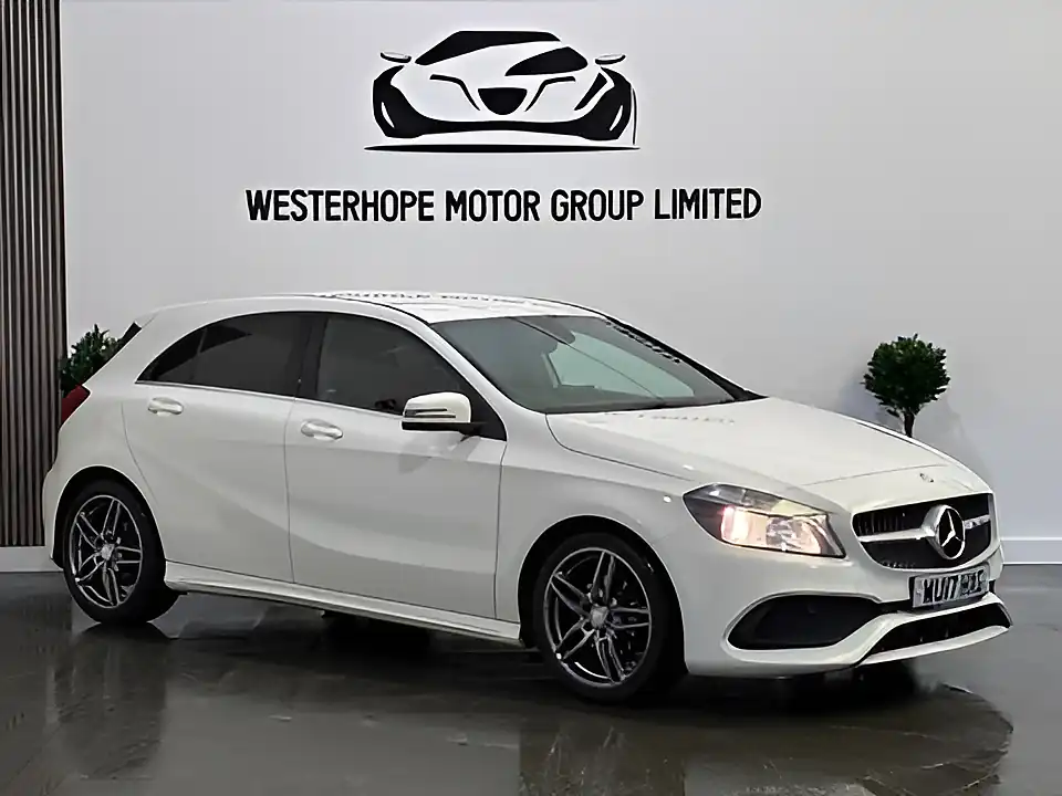 Used 2017 Mercedes-Benz a Class AMG Line White - Interior and Exterior details 8