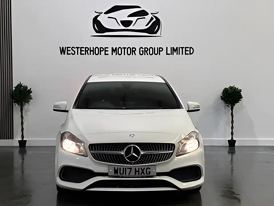 Used 2017 Mercedes-Benz a Class AMG Line White - Interior and Exterior details 9