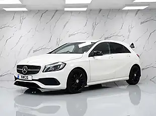 Used 2017 Mercedes-Benz a Class AMG Line White - Interior and Exterior details 3