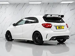 Used 2017 Mercedes-Benz a Class AMG Line White - Interior and Exterior details 4