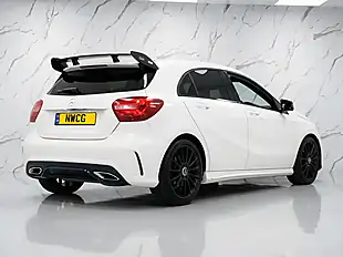 Used 2017 Mercedes-Benz a Class AMG Line White - Interior and Exterior details 6