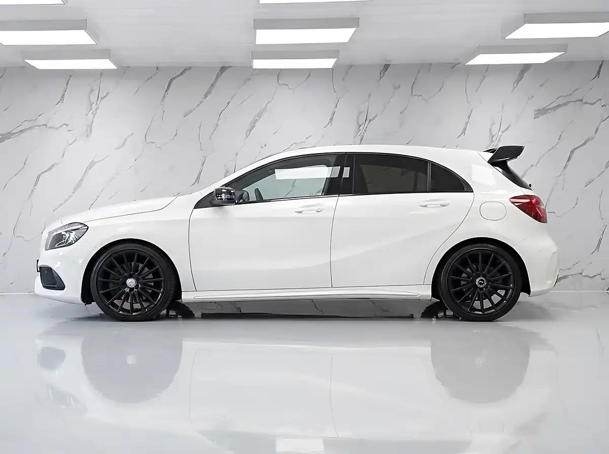 Used 2017 Mercedes-Benz a Class AMG Line White - Interior and Exterior details 7