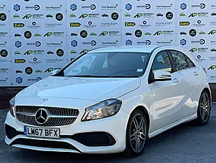Used 2017 Mercedes-Benz a Class AMG Line White - Interior and Exterior details 6