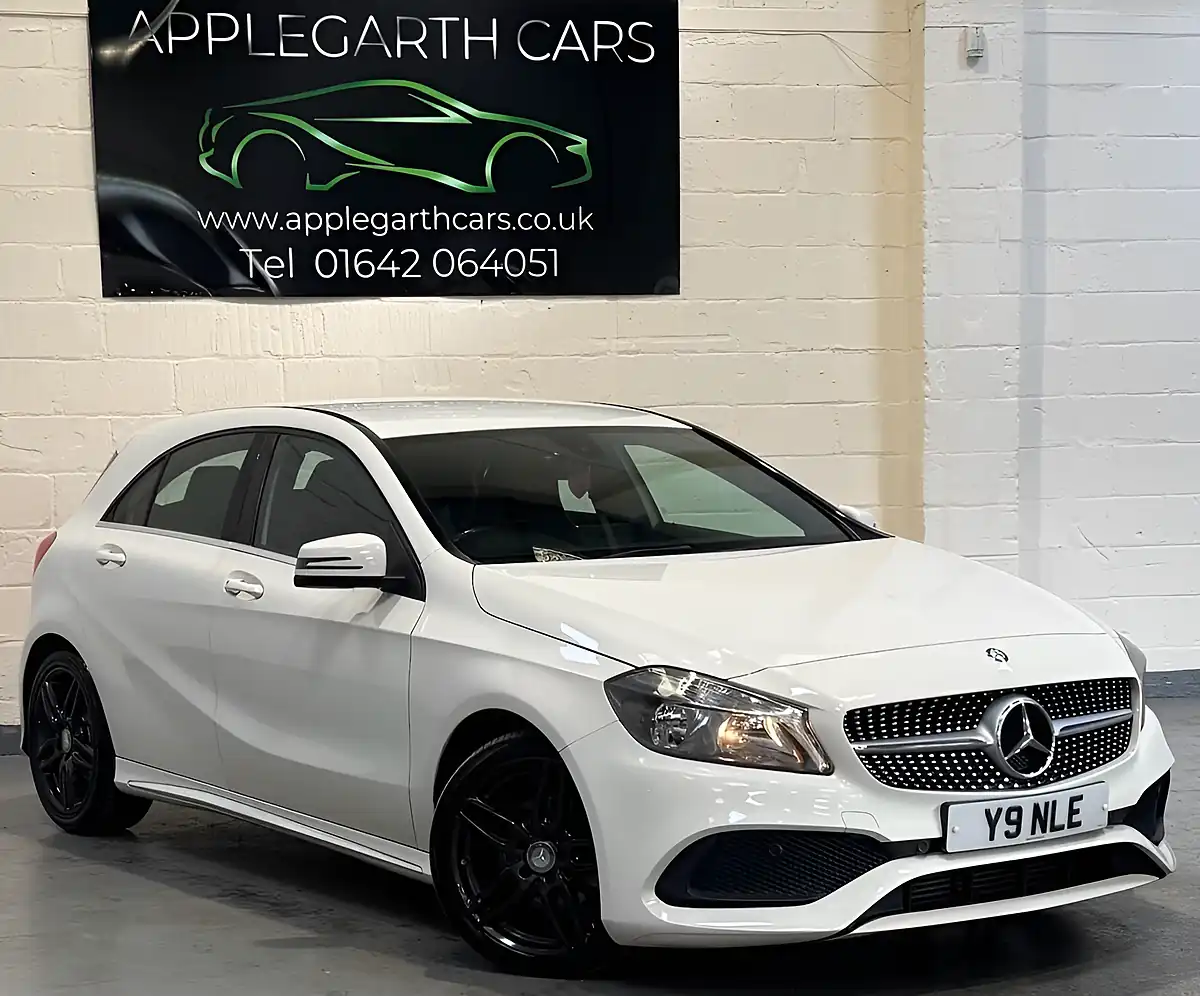 Used 2017 Mercedes-Benz a Class AMG Line White - Interior and Exterior details 13
