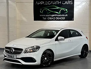 Used 2017 Mercedes-Benz a Class AMG Line White - Interior and Exterior details 14