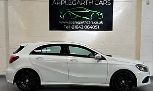Used 2017 Mercedes-Benz a Class AMG Line White - Interior and Exterior details 2