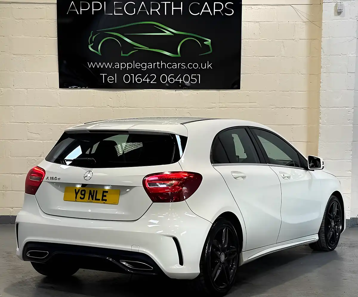 Used 2017 Mercedes-Benz a Class AMG Line White - Interior and Exterior details 3
