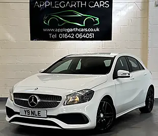 Used 2017 Mercedes-Benz a Class AMG Line White - Interior and Exterior details 5