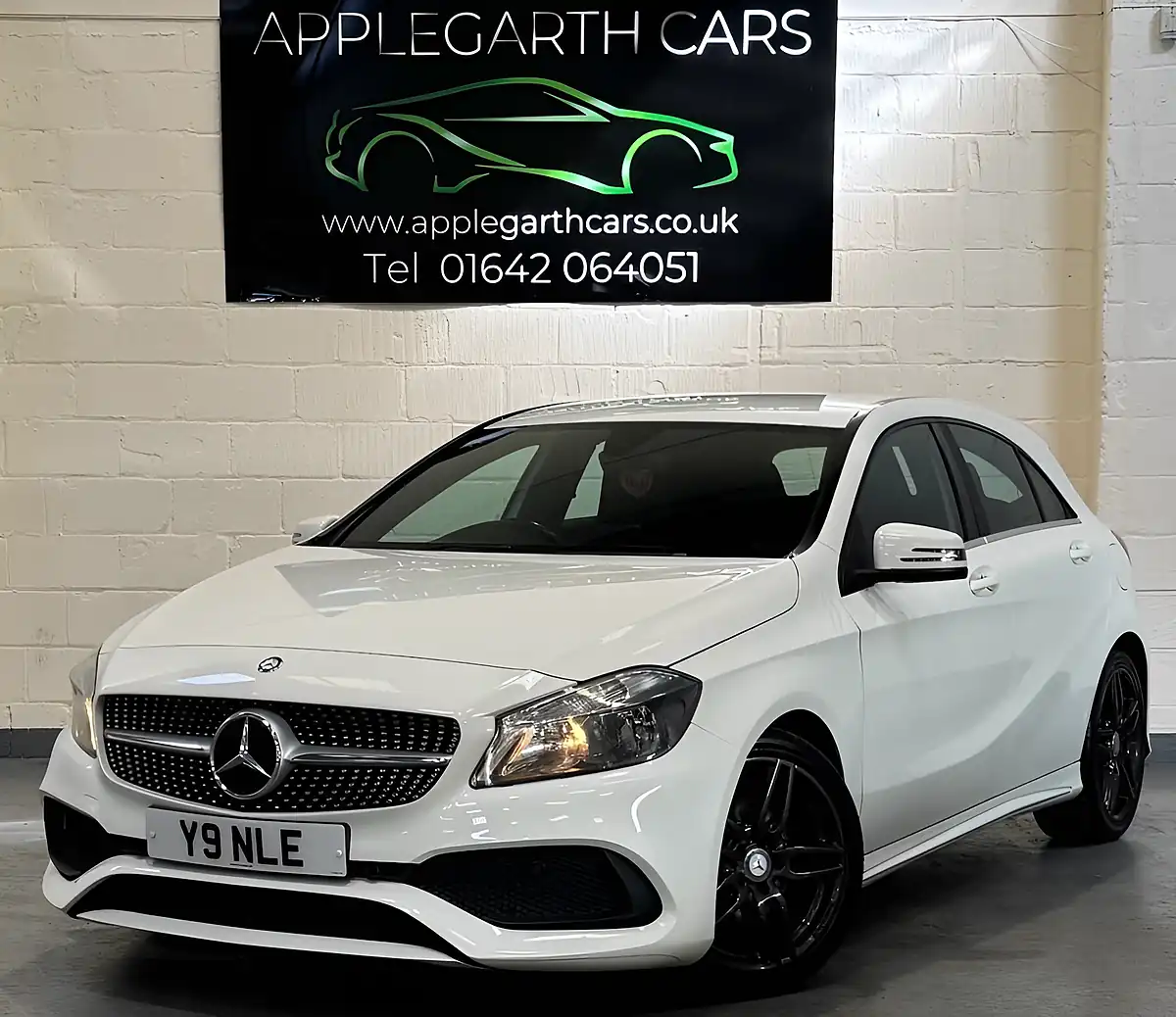 Used 2017 Mercedes-Benz a Class AMG Line White - Interior and Exterior details 5